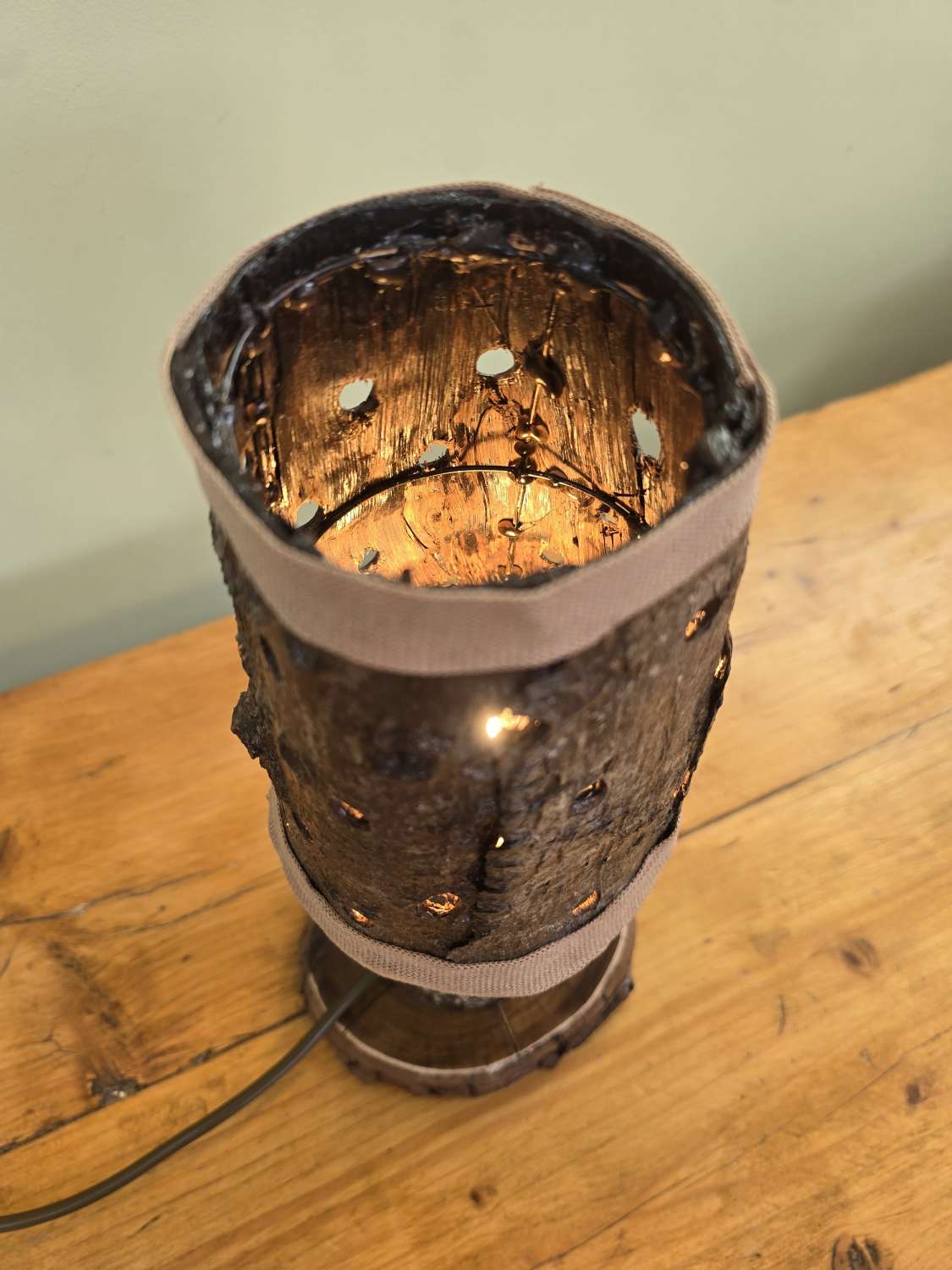 Rustic bedside or table lamp Rustic bedside or table lamp