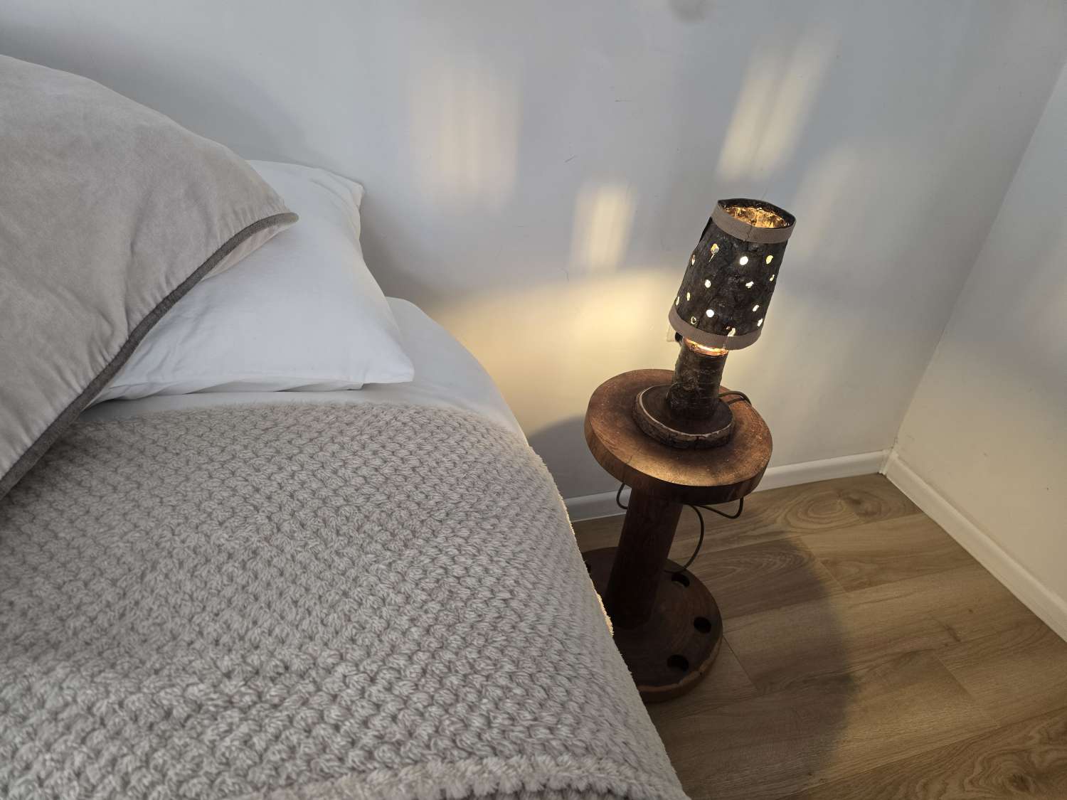 Rustic bedside or table lamp Rustic bedside or table lamp