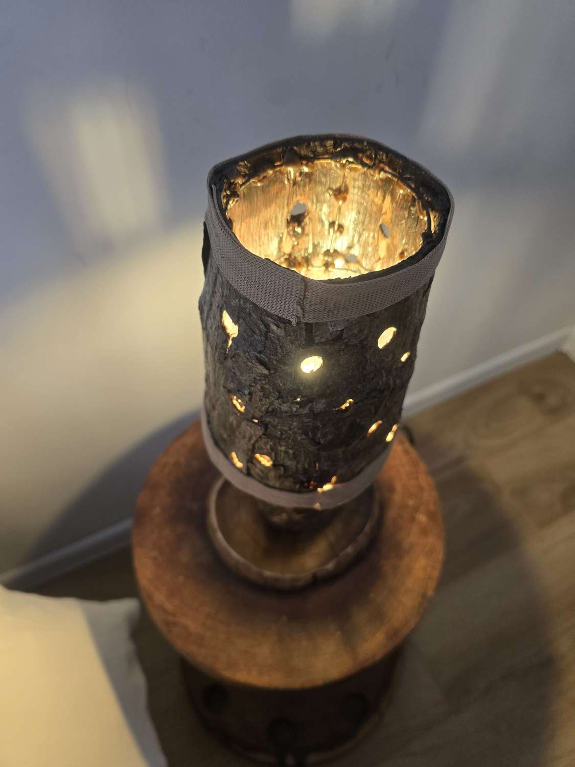 Rustic bedside or table lamp Rustic bedside or table lamp