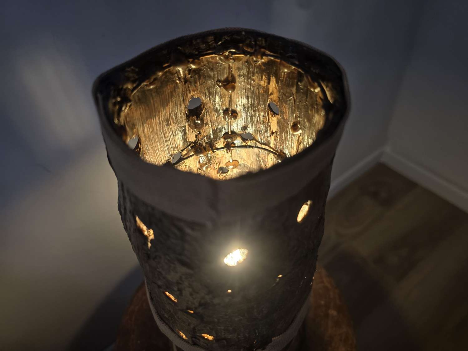 Rustic bedside or table lamp Rustic bedside or table lamp