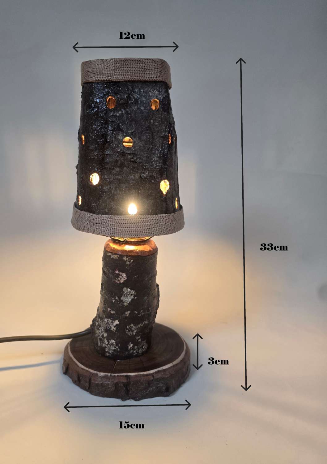 Rustic bedside or table lamp Rustic bedside or table lamp