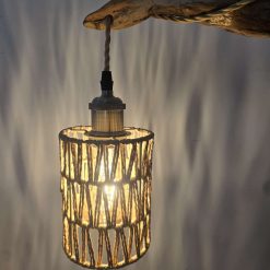 Natural rustic table lamp or bedside lamp 4
