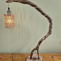 Natural rustic table lamp or bedside lamp 6