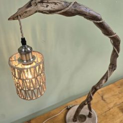 Natural rustic table lamp or bedside lamp 7