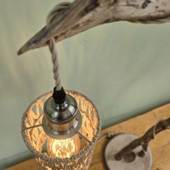 Natural rustic table lamp or bedside lamp 8