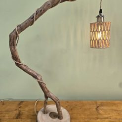 Natural rustic table lamp or bedside lamp 10