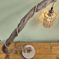 Natural rustic table lamp or bedside lamp 13
