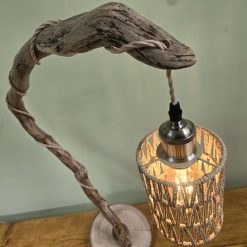 Natural rustic table lamp or bedside lamp 14