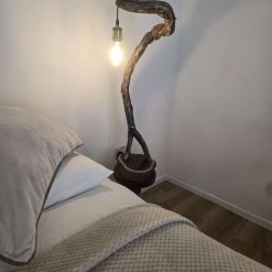Rustic curved wooden lamp 4 Rustic curved wooden lamp 4