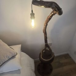Rustic curved wooden lamp 5 Rustic curved wooden lamp 5