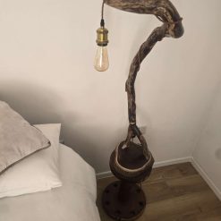Rustic curved wooden lamp 6 Rustic curved wooden lamp 6