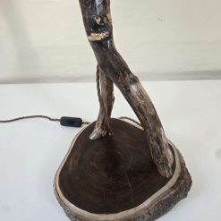 Rustic curved wooden lamp 1 Rustic curved wooden lamp 1