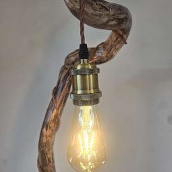 Rustic curved wooden lamp 3 Rustic curved wooden lamp 3