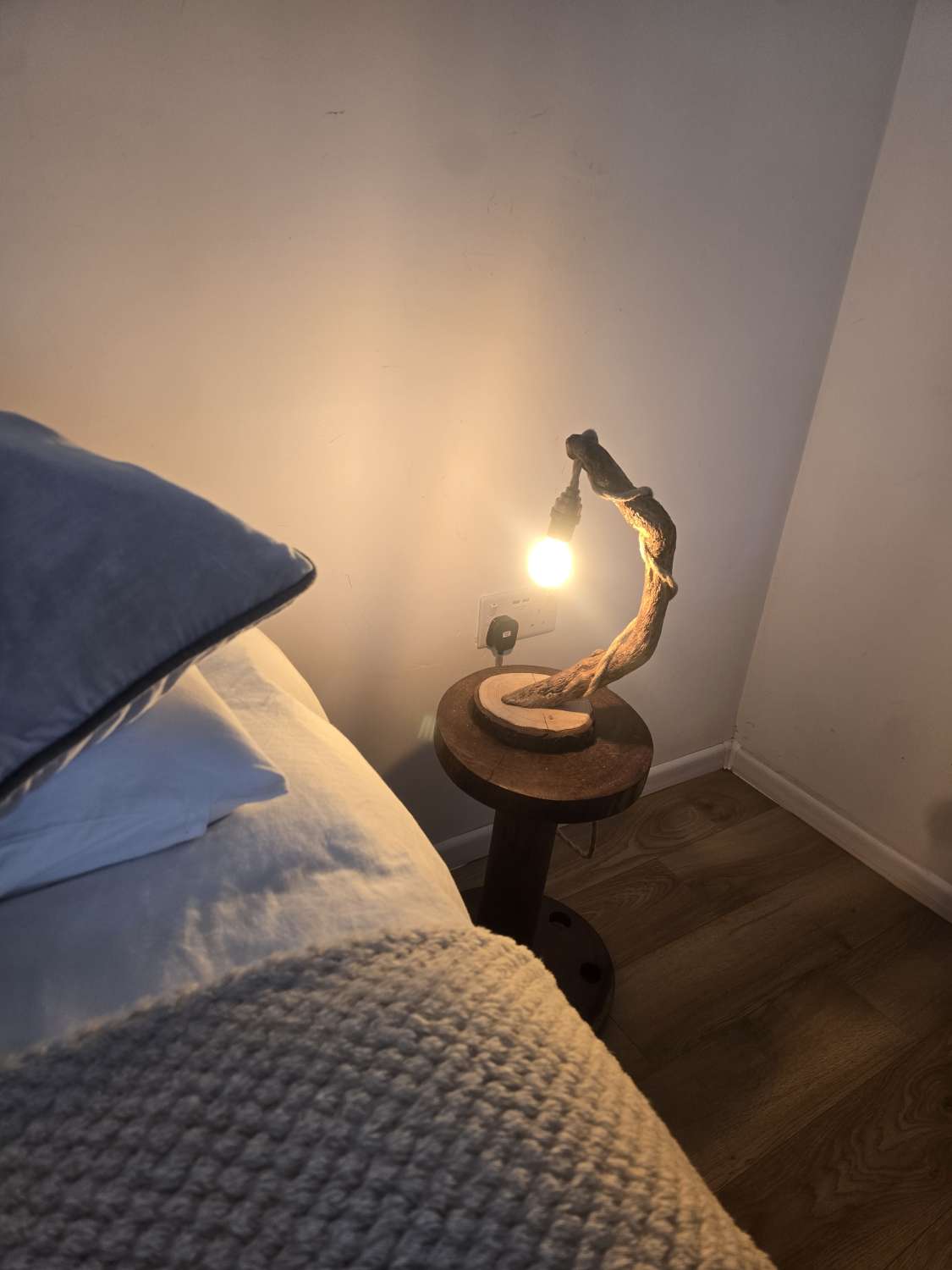 Rustic Bedside or Desk lamp Rustic Bedside or Desk lamp