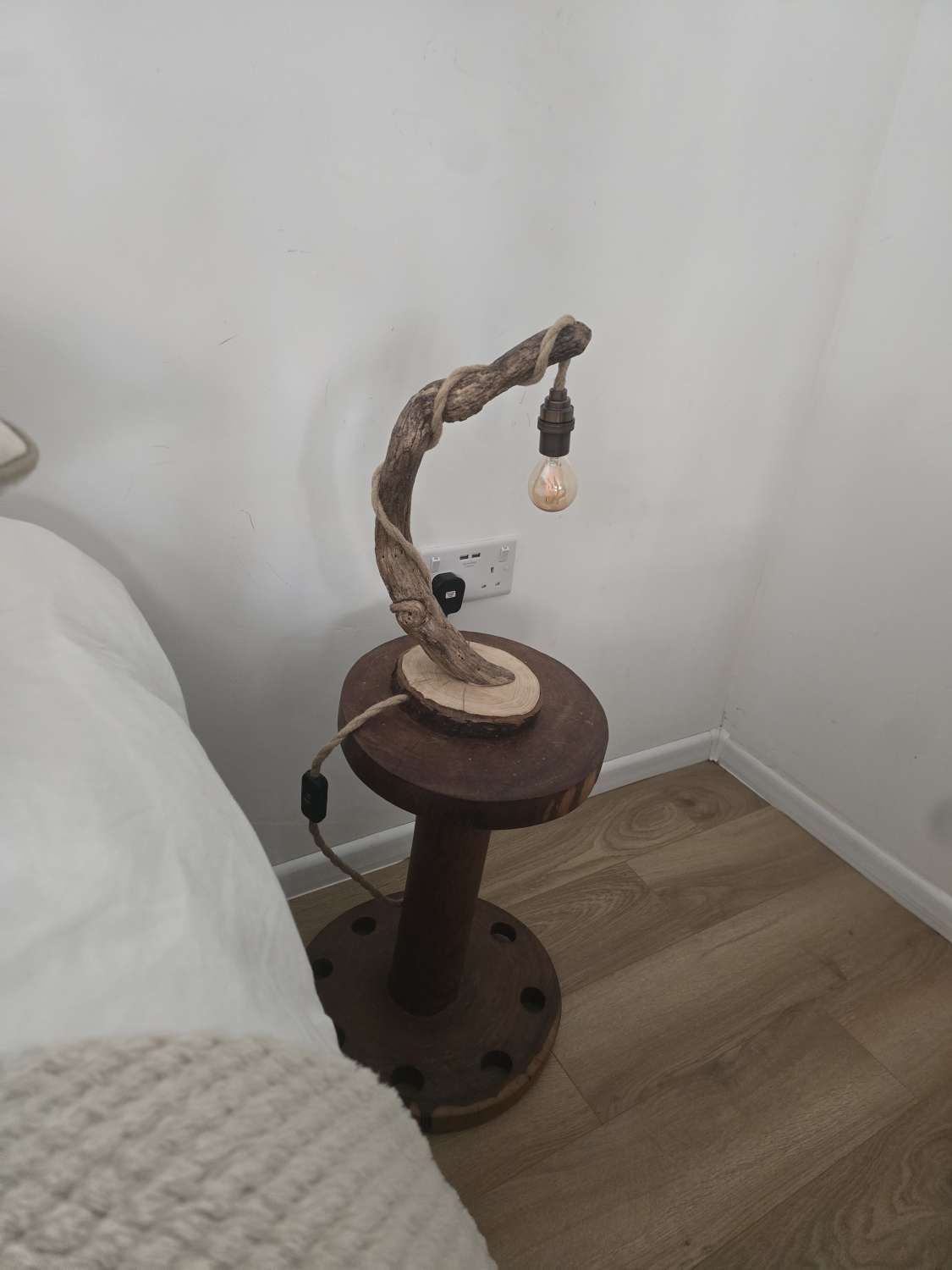 Rustic Bedside or Desk lamp Rustic Bedside or Desk lamp