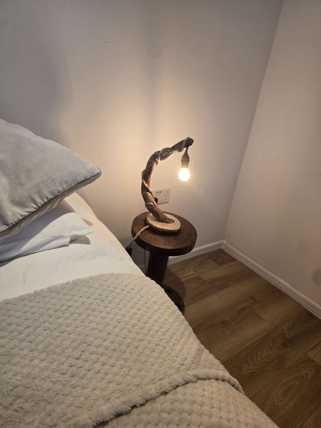 Rustic Bedside or Desk lamp Rustic Bedside or Desk lamp