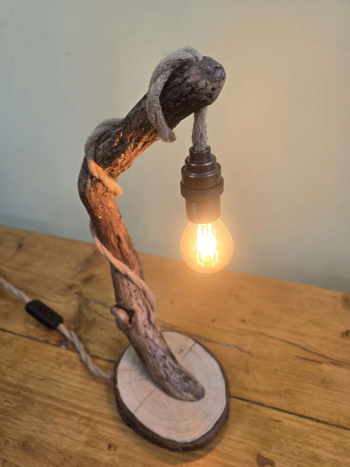 Rustic Bedside or Desk lamp Rustic Bedside or Desk lamp