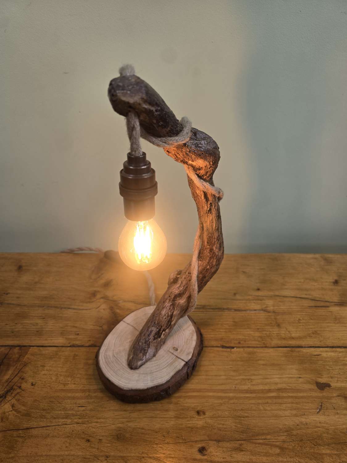 Rustic Bedside or Desk lamp Rustic Bedside or Desk lamp