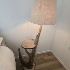 Rustic bedside table and lamp combination 4 Rustic bedside table and lamp combination 4