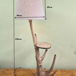 Rustic bedside table and lamp combination 6 Rustic bedside table and lamp combination 6
