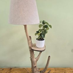 Rustic bedside table and lamp combination 8 Rustic bedside table and lamp combination 8