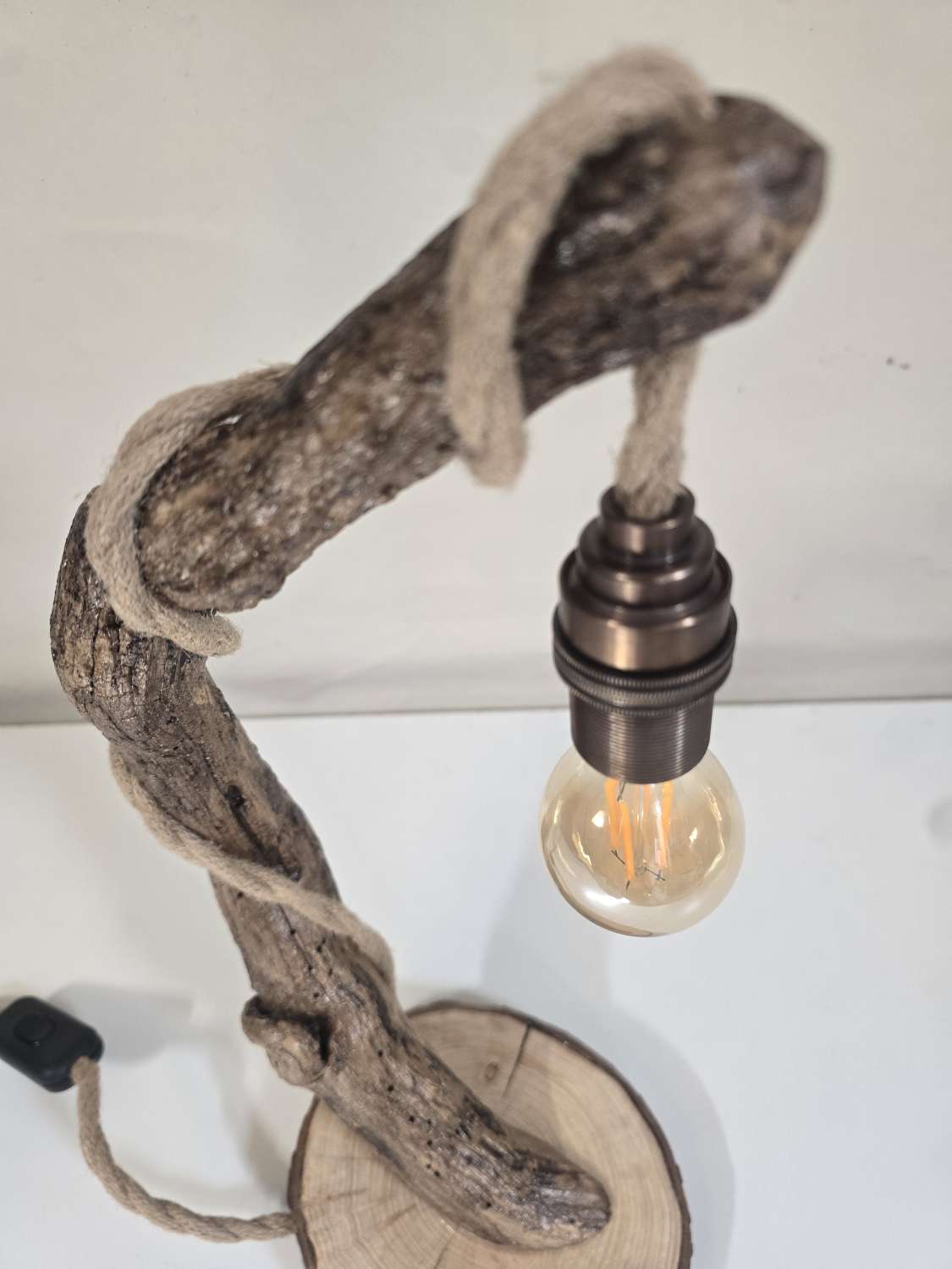 Rustic Bedside or Desk lamp Rustic Bedside or Desk lamp