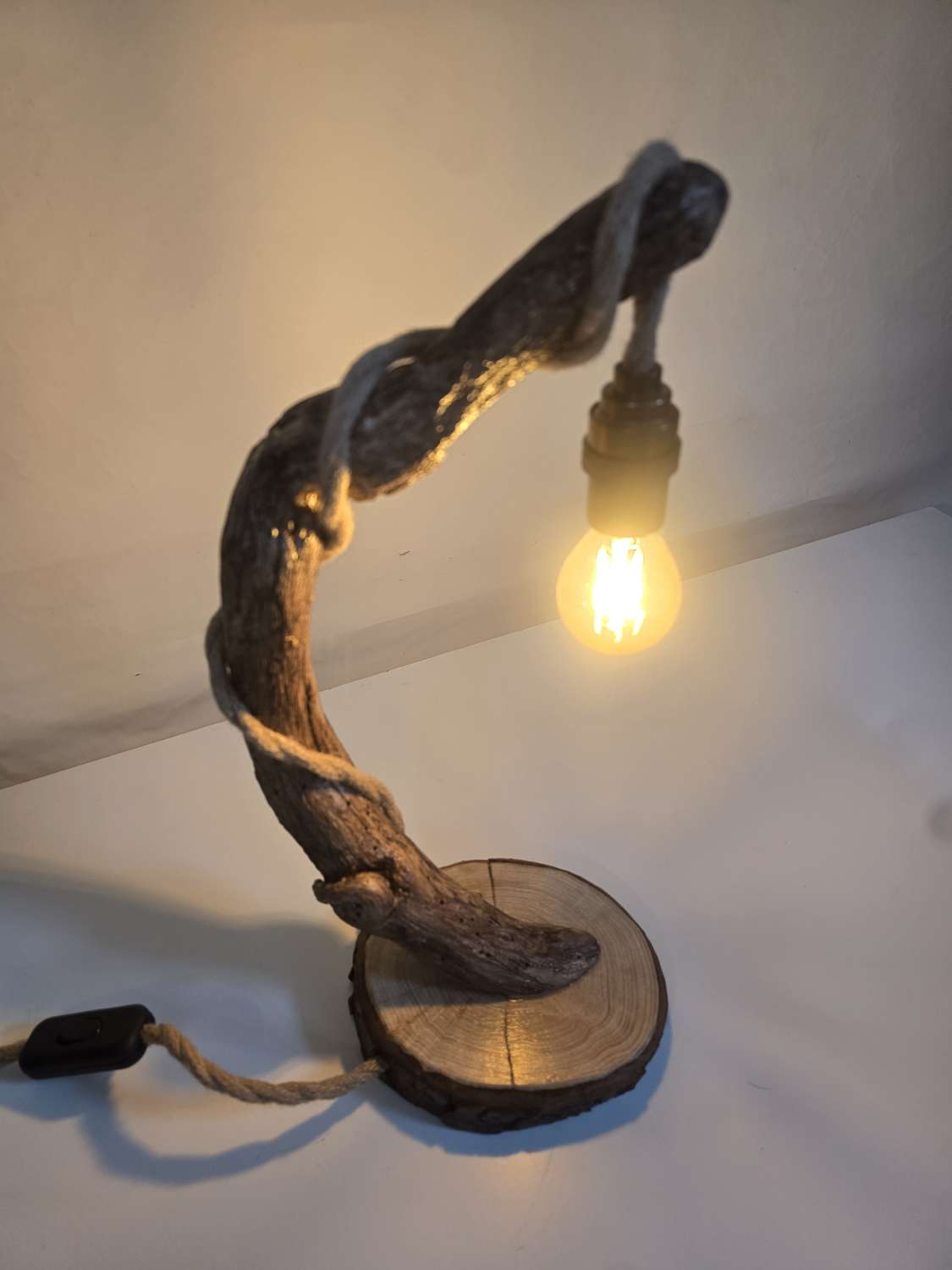 Rustic Bedside or Desk lamp Rustic Bedside or Desk lamp