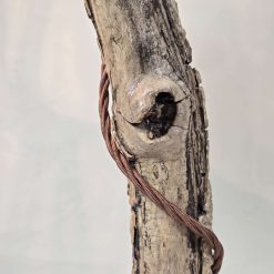 Rustic homemade wooden table lamp 2