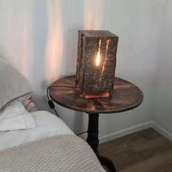Soft Glow Tree Bark Bedside lamp