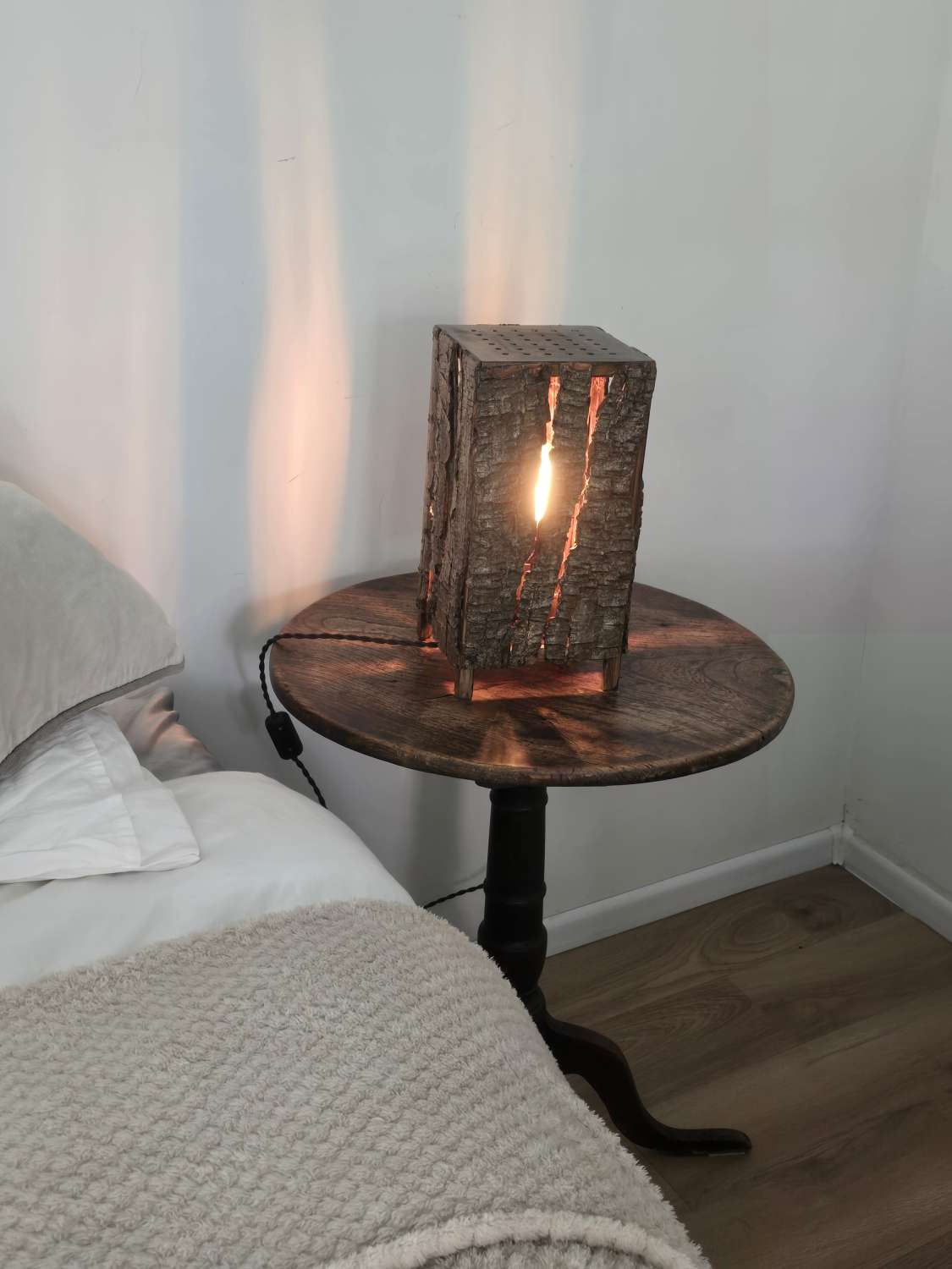 Soft Glow Tree Bark Bedside lamp Soft Glow Tree Bark Bedside lamp