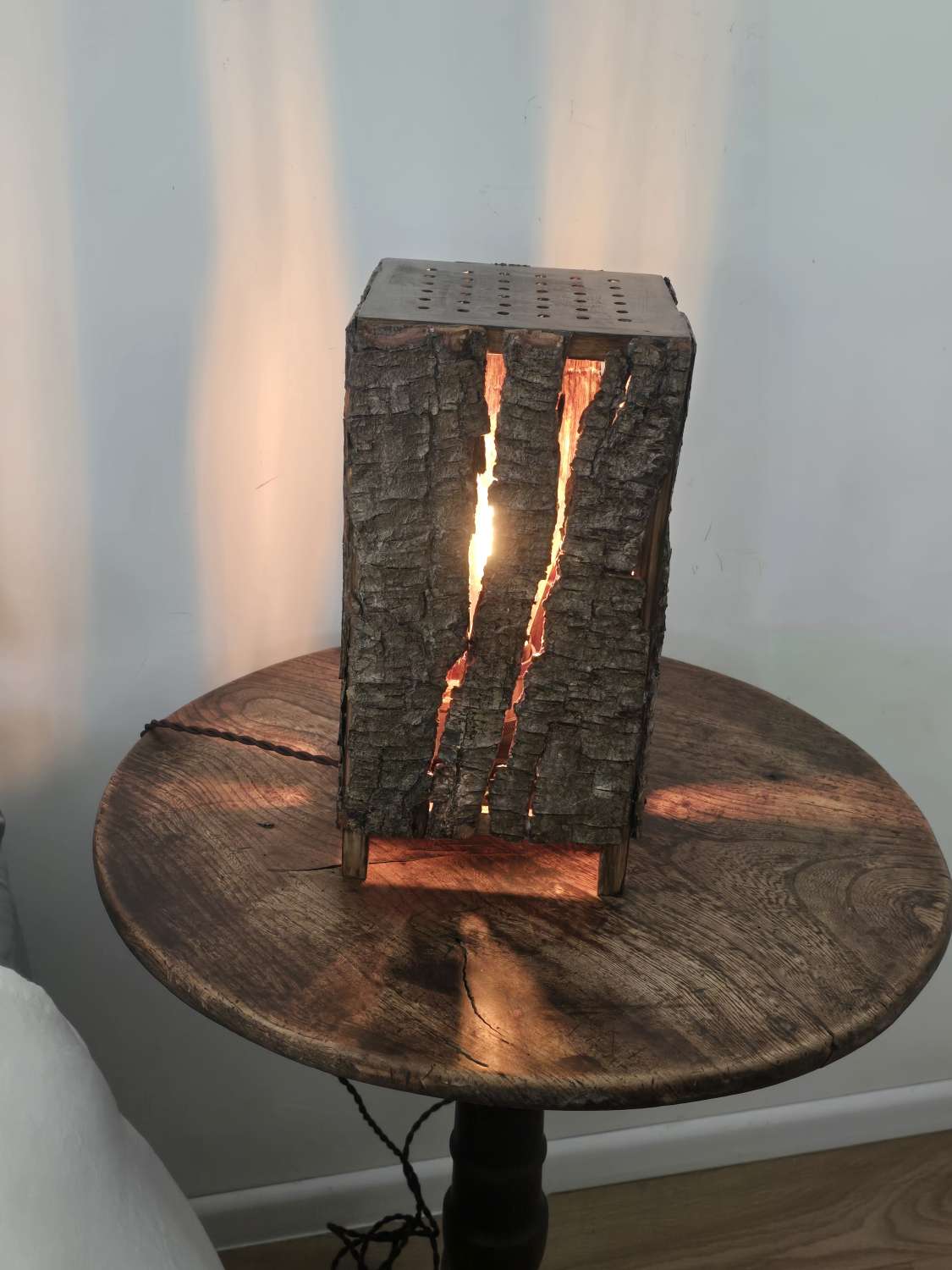 Soft Glow Tree Bark Bedside lamp Soft Glow Tree Bark Bedside lamp