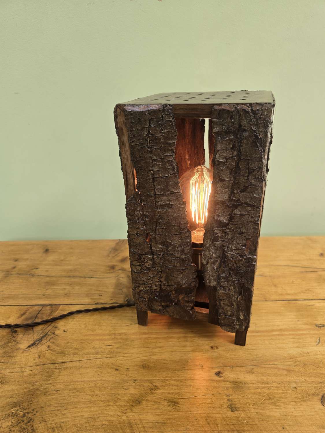 Soft Glow Tree Bark Bedside lamp Soft Glow Tree Bark Bedside lamp