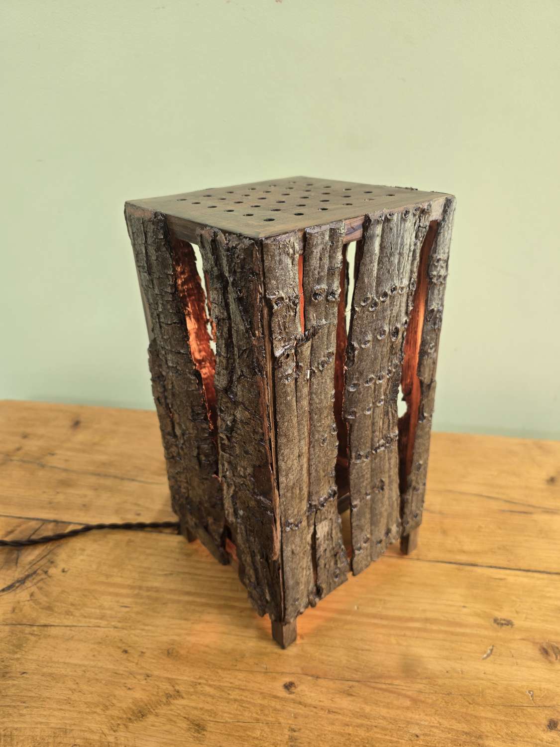 Soft Glow Tree Bark Bedside lamp Soft Glow Tree Bark Bedside lamp