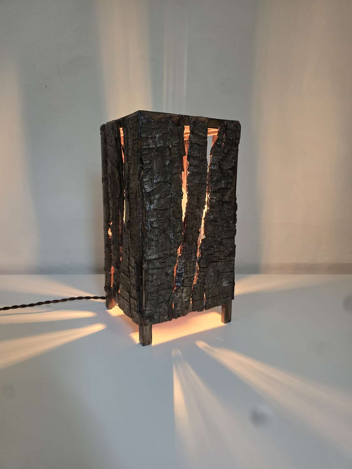 Soft Glow Tree Bark Bedside lamp Soft Glow Tree Bark Bedside lamp