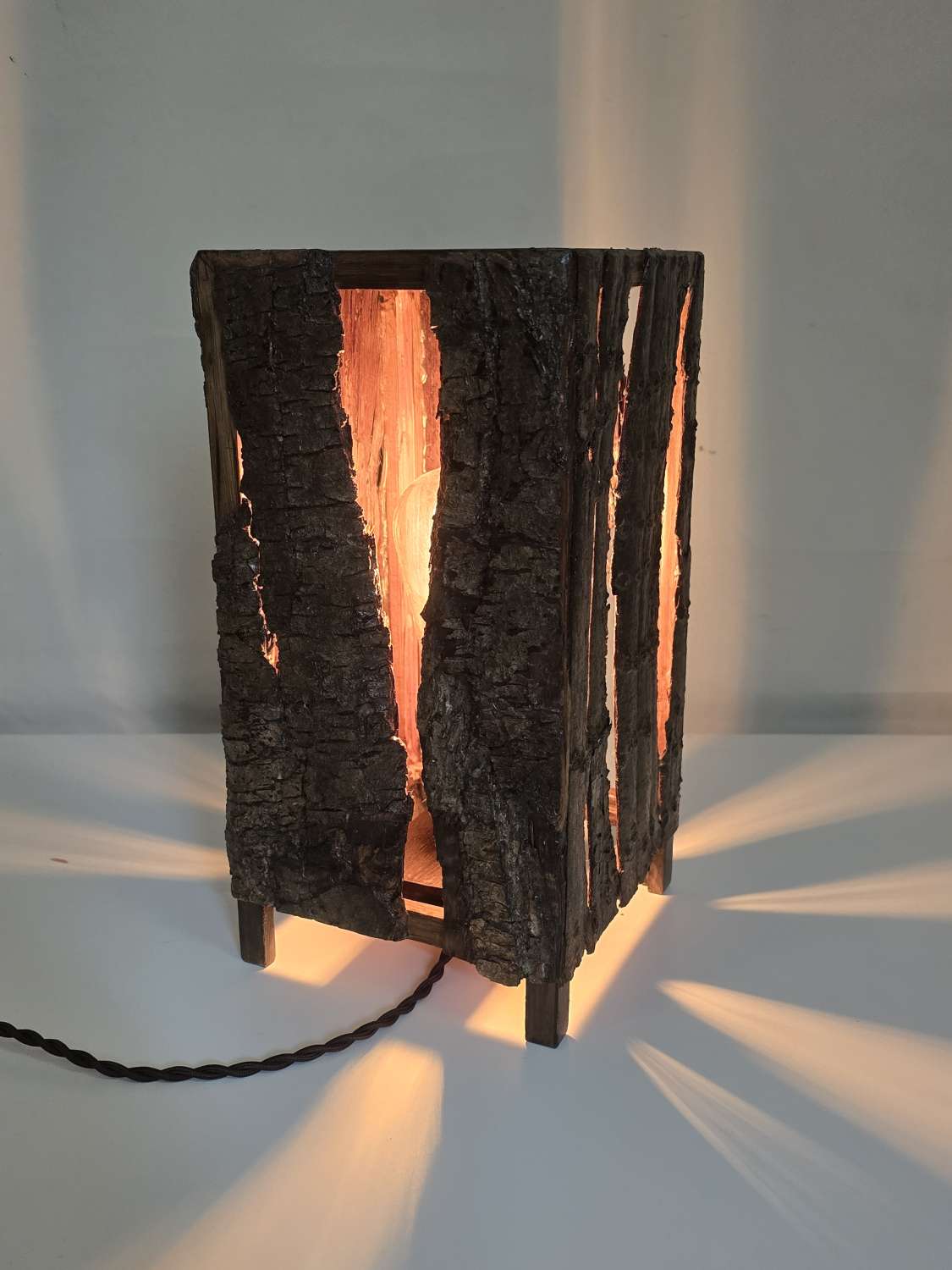 Soft Glow Tree Bark Bedside lamp Soft Glow Tree Bark Bedside lamp