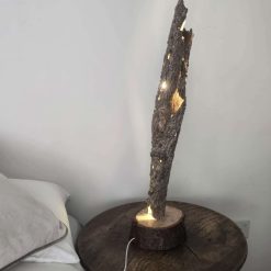 Tall Soft Glow Tree Bark Lamp 8