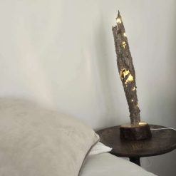 Tall Soft Glow Tree Bark Lamp 9