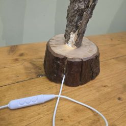 Tall Soft Glow Tree Bark Lamp 14