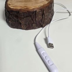 Tall Soft Glow Tree Bark Lamp 2