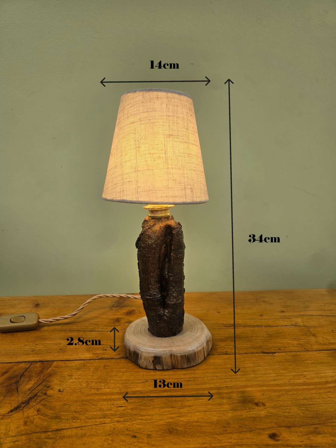 Handmade Wooden bedside / Table lamp Handmade Wooden bedside / Table lamp
