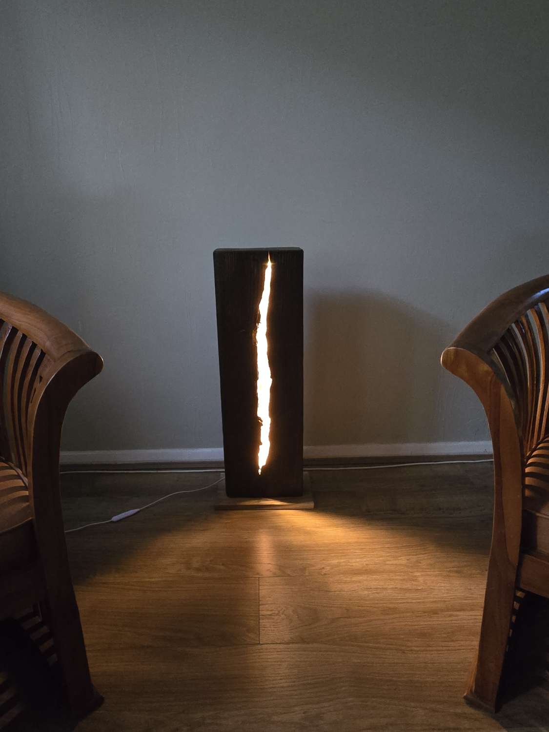 Reclaimed Railway Sleeper Floor Lamp Reclaimed Railway Sleeper Floor Lamp