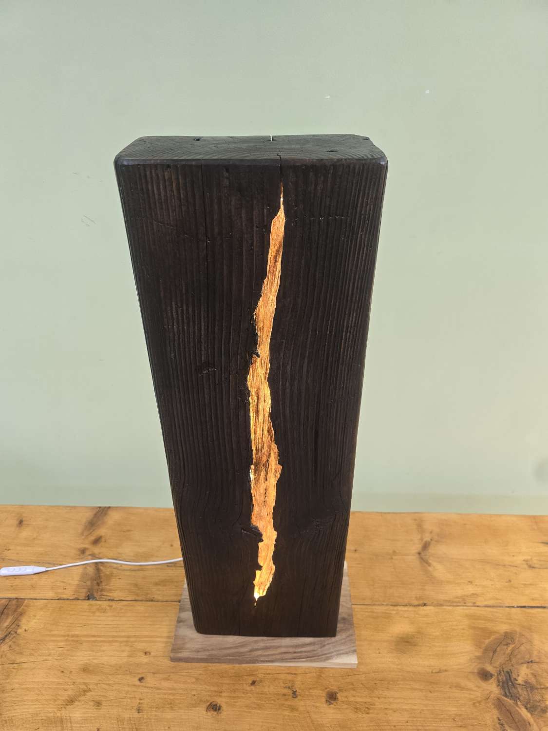 Reclaimed Railway Sleeper Floor Lamp Reclaimed Railway Sleeper Floor Lamp