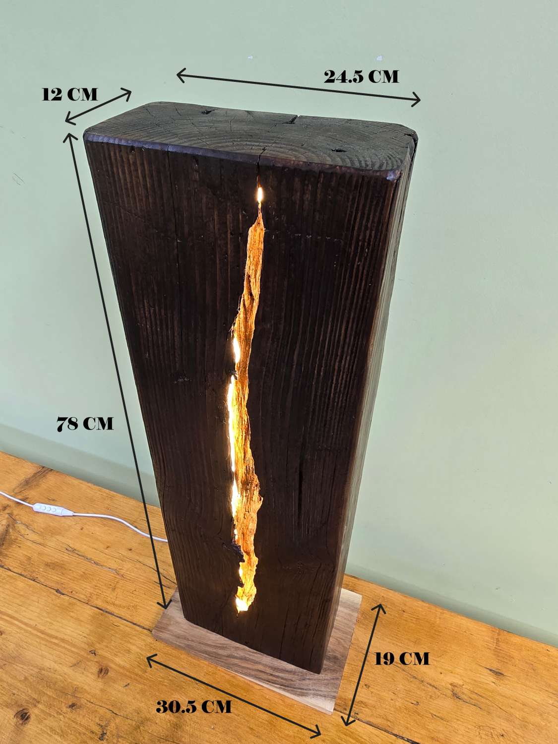 Reclaimed Railway Sleeper Floor Lamp Reclaimed Railway Sleeper Floor Lamp
