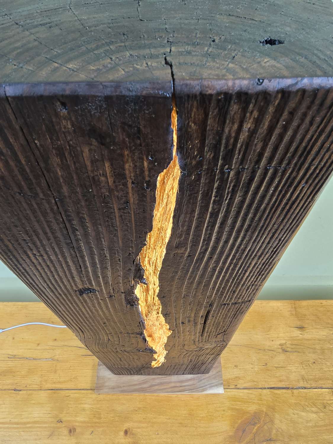Reclaimed Railway Sleeper Floor Lamp Reclaimed Railway Sleeper Floor Lamp