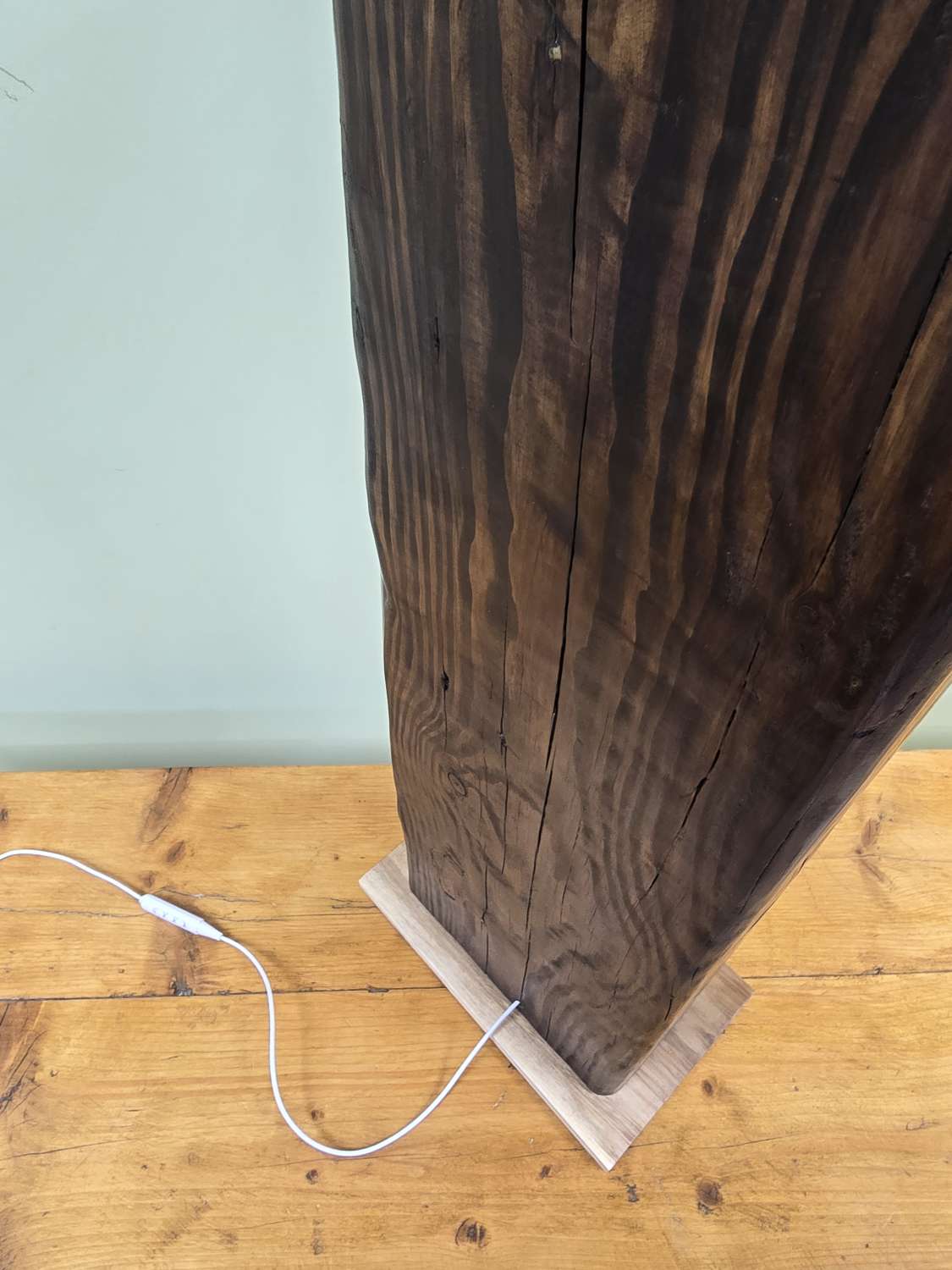 Reclaimed Railway Sleeper Floor Lamp Reclaimed Railway Sleeper Floor Lamp