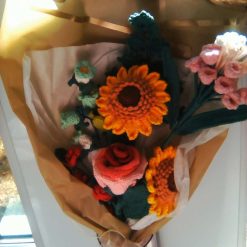 Crochet flower bouquet