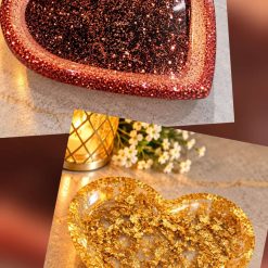 Resin heart dish