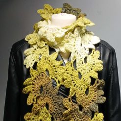 Crochet Flower Scarf