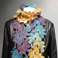 Crochet Flower Scarf