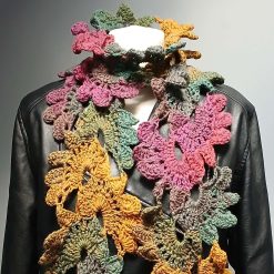 Crochet Flower Scarf